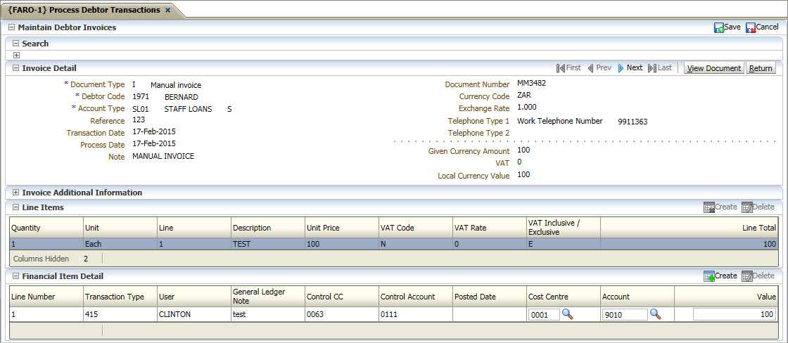 Example of ...