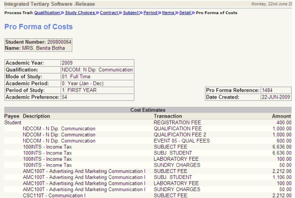 Example of ...