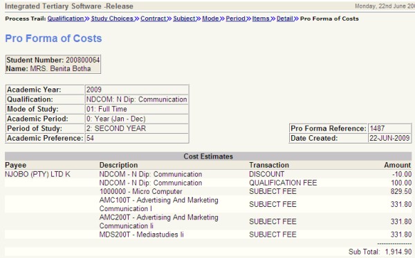 Example of ...