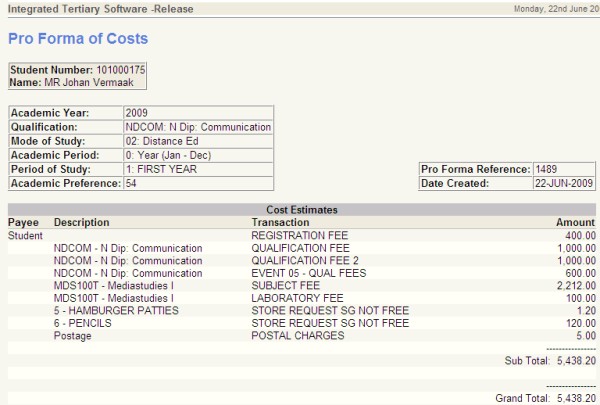 Example of ...