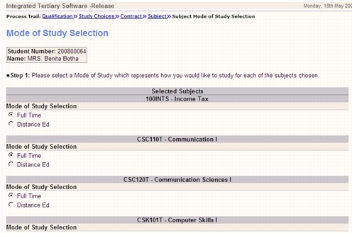 Example of ...