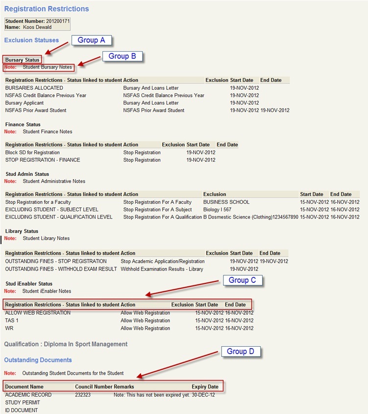 Example of ...
