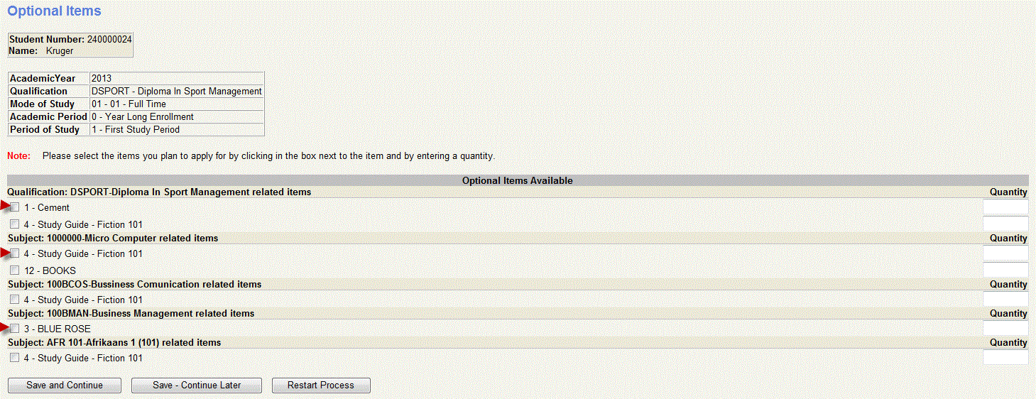Example of ...