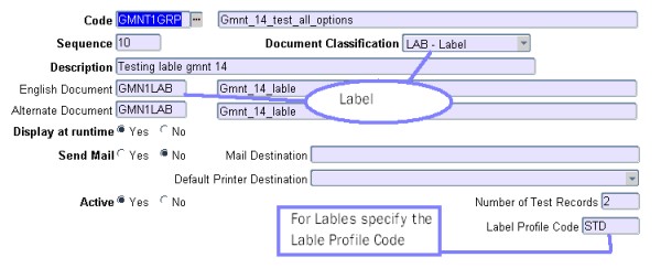 Link label