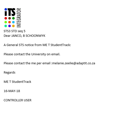 indiv email example