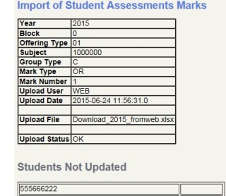 Not Updated Status