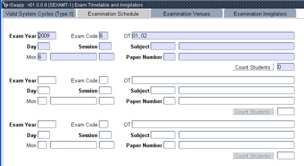Paper schedule