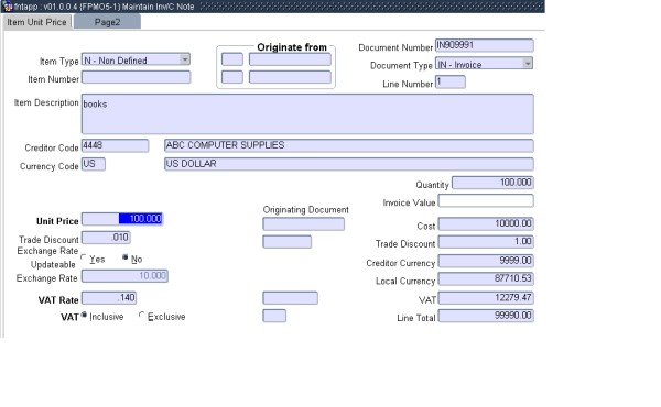 Example of ...