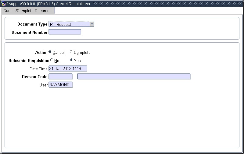 Example of foyapp.fmb