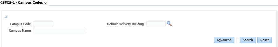 Campus Codes {SPCS-1}