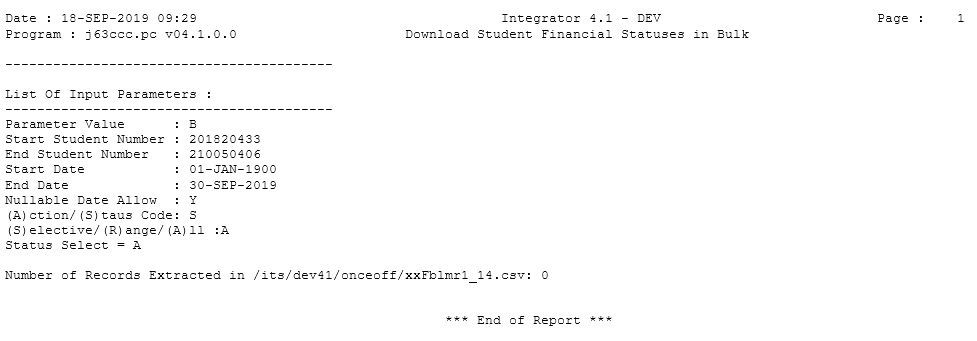 Example of ...