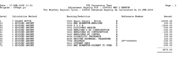 Example of ...