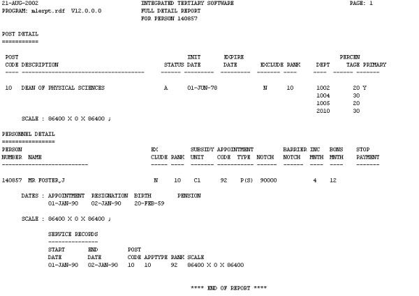 full detail report