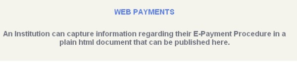payment information