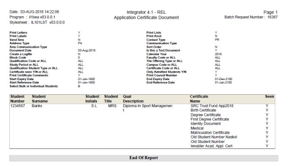Example of ...
