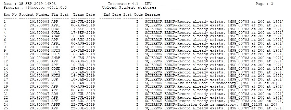 Example of ...