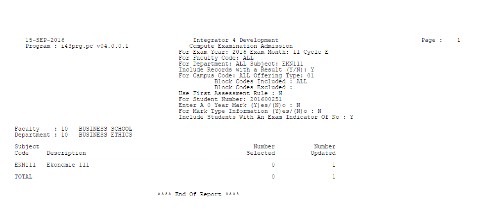 Example of ...